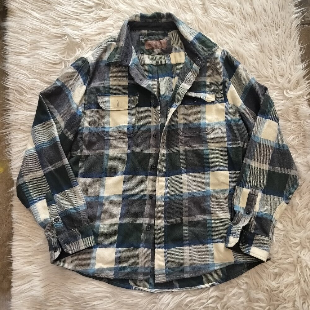 Orvis Flannel Button Down Shirt w/ Fleece Lined Cuffs